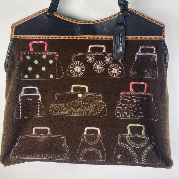 Antonio Melani Embroidered Purse/Handbag/Carpetbag - Picture 2 of 16